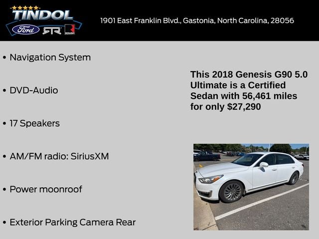 2018 Genesis G90 5.0 Ultimate