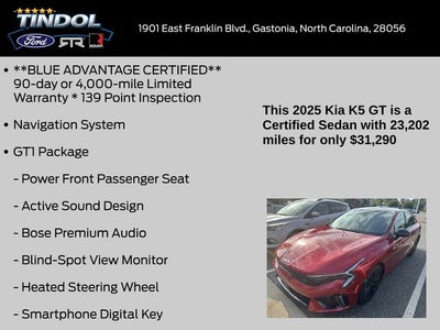 2025 Kia K5 GT