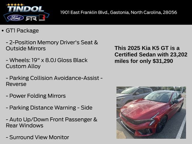 2025 Kia K5 GT
