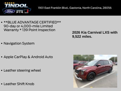 2026 Kia Carnival LXS