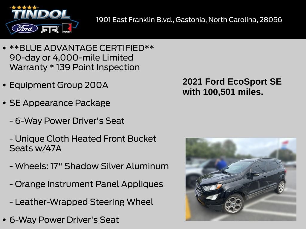 2021 Ford EcoSport SE