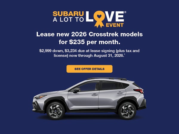 2026 Subaru Crosstrek Lease Offer