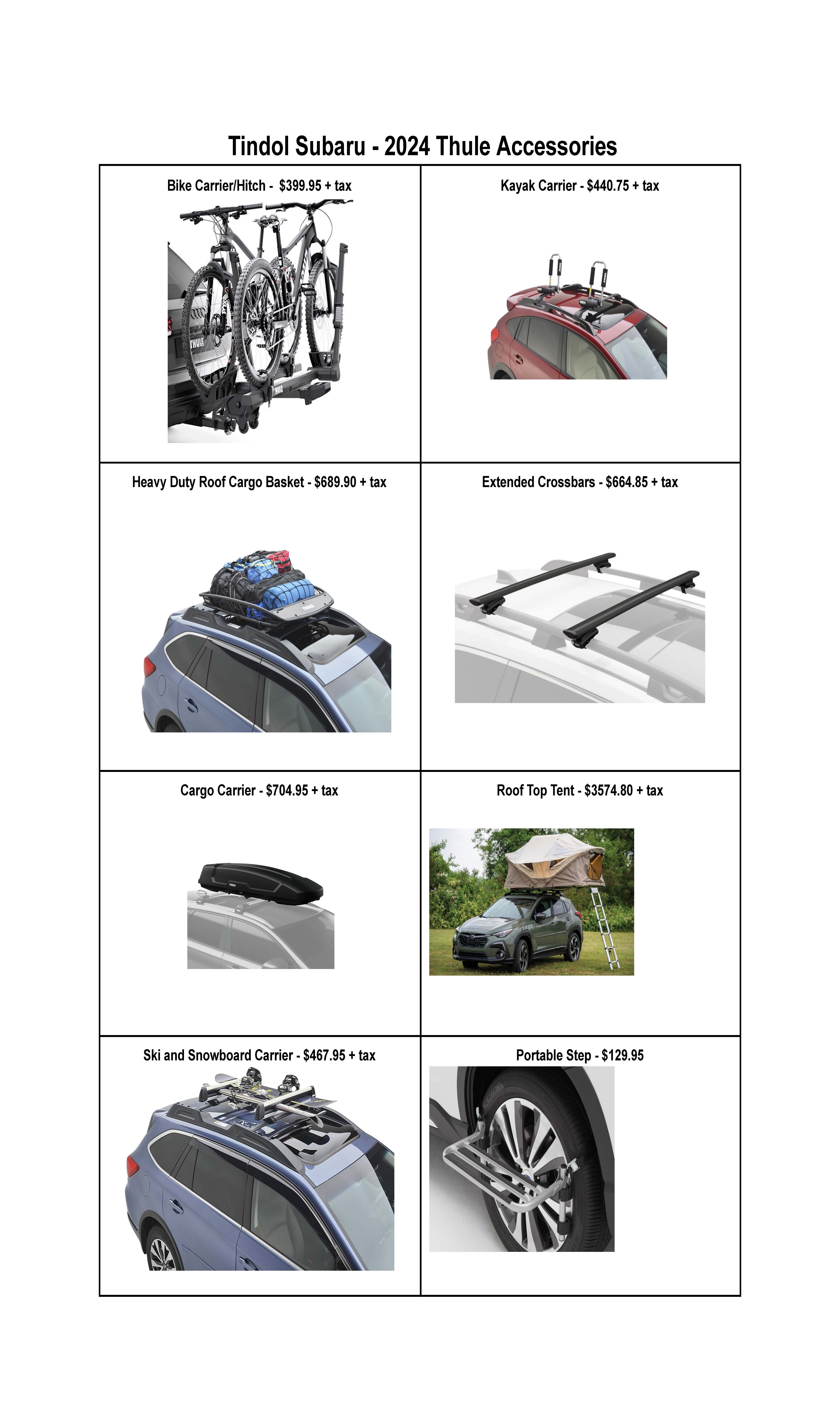 Subaru Thule Accessories