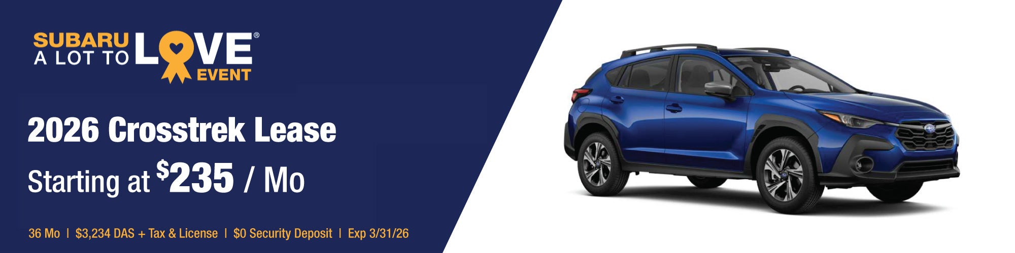 Subaru Crosstrek Lease Special