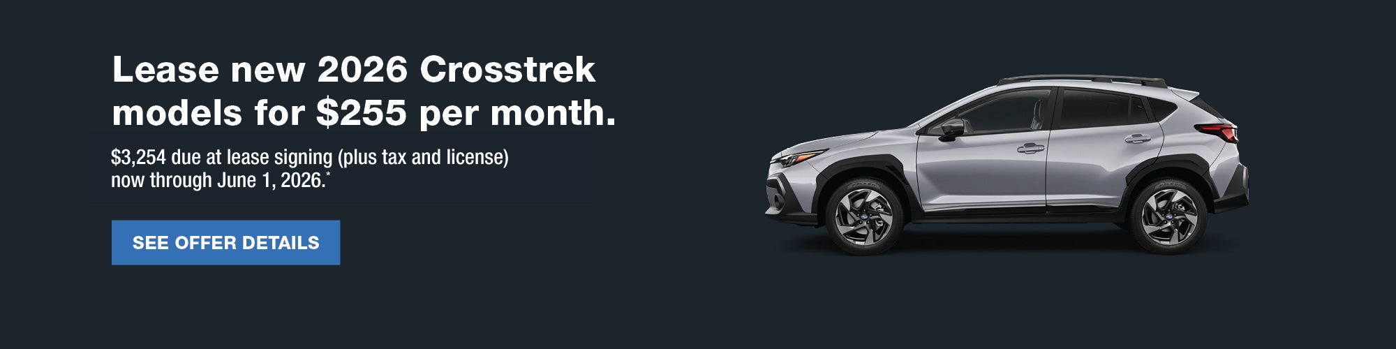 2026 Subaru Crosstrek Lease Offer