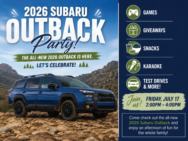 2026 Subaru Outback Launch Party