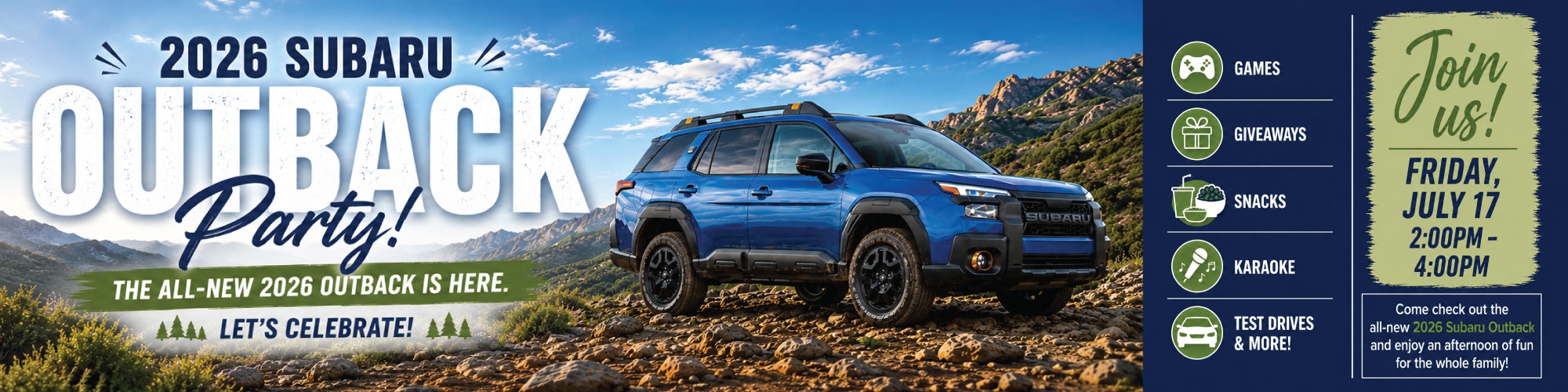 2026 Subaru Outback Launch Party